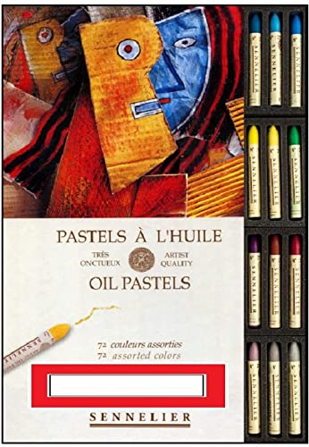 Sennelier Pastels Oil 72 Colors - Sennelier Senurie 72 aceite de conjunto de colores pastelArtistic Quality (France Import) MADE IN FRANCE,ESPACE BEAUX ARTS