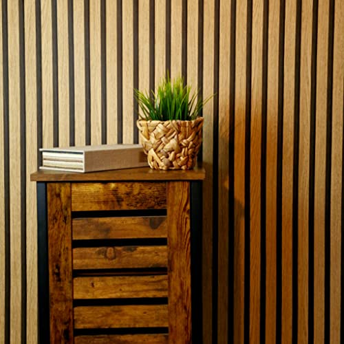 WALLCOVER Papel pintado con aspecto de madera, marrón, papel pintado no tejido 3D, modernos paneles con aspecto de madera natural de estilo Skandi.