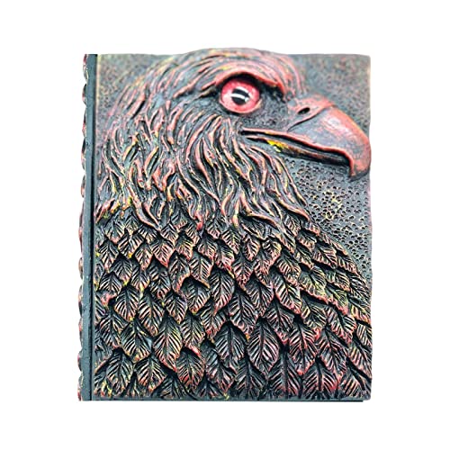 Xzbling Cuaderno Vintage Eagle Repujado - Águila en relieve Cuaderno Sketchbook Diario - Gran bloc de notas RPG para DM y jugador, hombres o mujeres