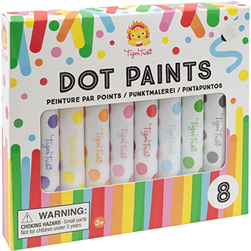 Tiger Tribe- Dot Paints (12 pcs) Rotuladores y subrayadores de Colores, Multicolor (3770135)