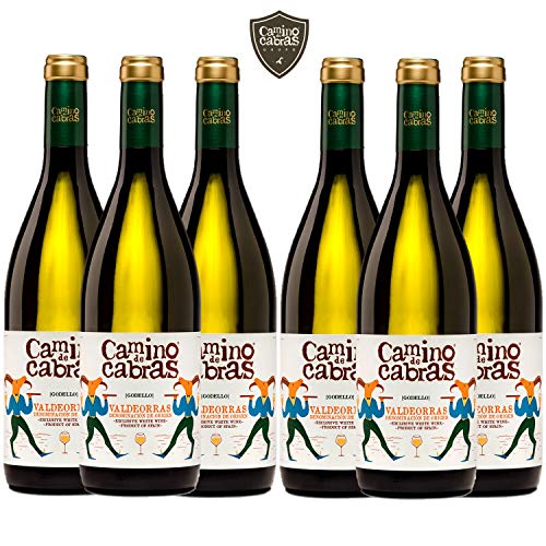 Vino Godello - Caja Vino Blanco 6 botellas x 750 ml - Vino para Regalar - Vino Gallego Premium - Vino Regalo Gourmet - Pack Regalo Vino - D.O Valdeorras - CAMINO DE CABRAS