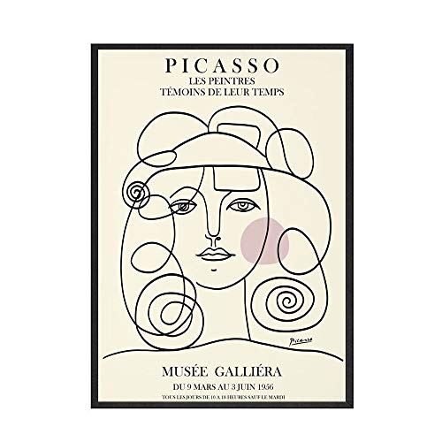 Picasso Matisse lienzo impresión abstracta chica cuerpo cara póster hogar sin marco decorativo lienzo pintura I 60x80cm