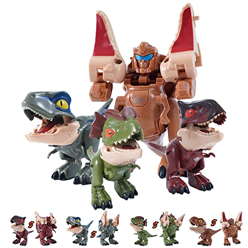 Krisvie Robot Dinosaurios,Juguetes Dinosaurios 2 en 1,Lindos Juguetes de Deformacion