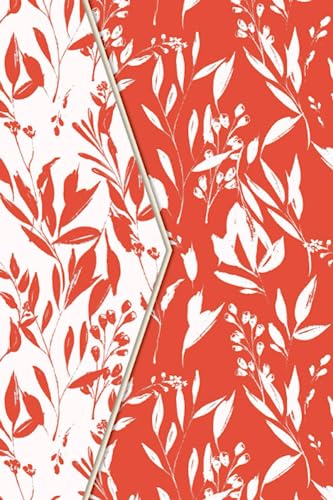 Flora Flora! Lined Journal - Cinnabar: Chic Botanical Motif | With Stylized Lined and Blank Pages | On-the-Go Size