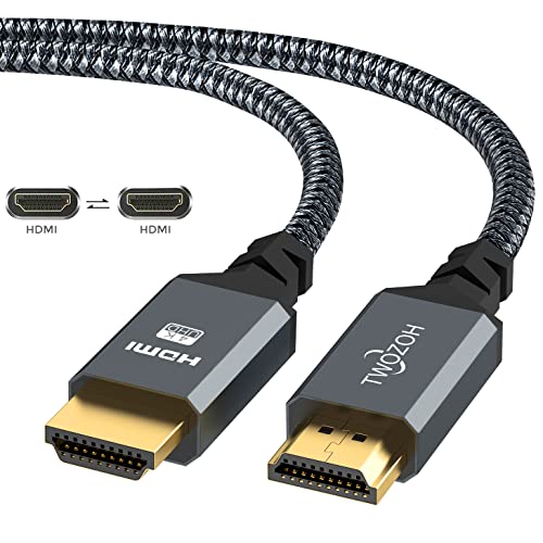 Twozoh Cable HDMI 4K 10M, Cable HDMI 2.0 Trenzado de Nailon de Alta Velocidad 4K@60Hz a 18Gbps Compatible con PS5, PS3, PS4, PC, proyector, 4K UHD TV/HDTV, Xbox