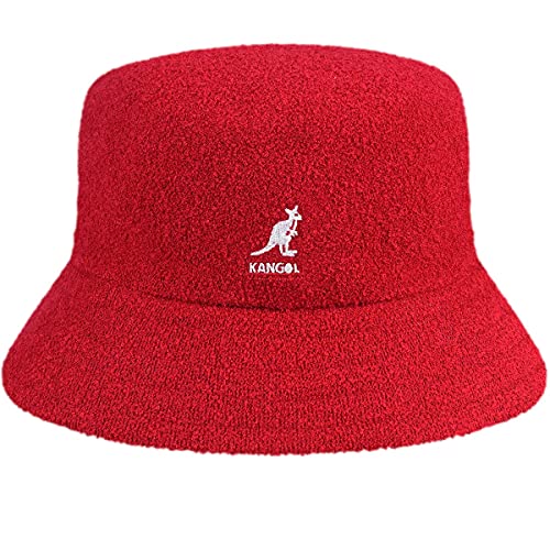 Kangol Bermuda Bucket Gorro de Pescador, Red (Scarlet), M Unisex Adulto