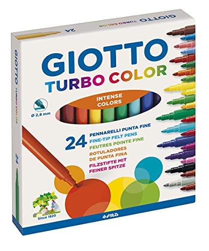 Giotto Turbo Color Rotuladores, Estuche 24 unidades