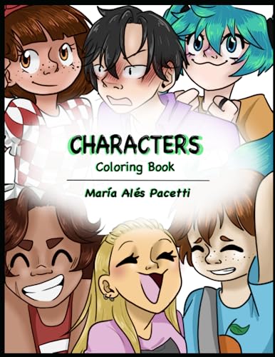 Characters Coloring Book: Libro para colorear personajes