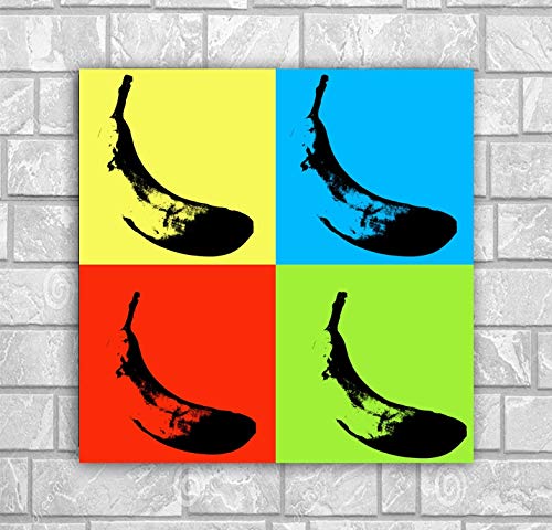 REDWPQ Impresiones en Lienzo Arte de la Pared del Dormitorio Famosa Obra de Arte del Pintor plátanos imágenes Impresiones Carteles de Frutas decoración del hogar para Sala de Estar 50X50Cm sin Marco