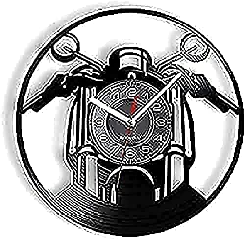 Reloj de Pared Redondo, Colgante Que Hace tictac para Motocicleta y Coche, Reloj de Mano, Dormitorio, Regalo Decorativo para el hogar