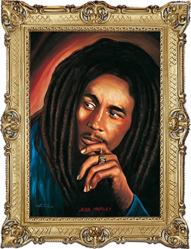 LN Preciosa pintura de 70 x 90 cm artista; Rajco – *Bob Marley * Cuadro Cuadro Cuadro Barroco Marco Antiguo Repro Renacimiento