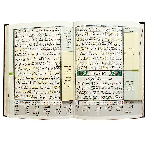 Memorización Tajweed Corán en una cubierta de terciopelo (índice de significados y temas), tamaño: 12 x 17 cm, color rojo claro