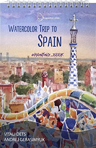 Viaje a España Libro de pintura Insparea Libro para colorear Tutorial Lección