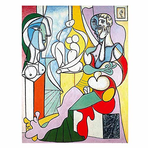 ERMOZA Pablo Picasso Posters-The Sculptor Cuadros Decoracion Salon,Decoración Pared,Hogar Decoracion Dormitorios,Cuadros Para El Baño,Cuadros Sobre Lienzos Decor(Sin Marco,85x110cm 33
