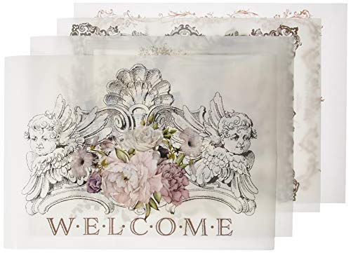 Prima Marketing Floral Home transfer, madera, 4 designs