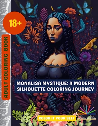 Monalisa Mystique: A Modern Silhouette Coloring Journey
