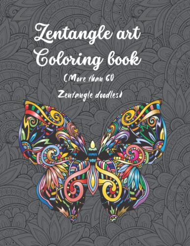 Zentangle art coloring book