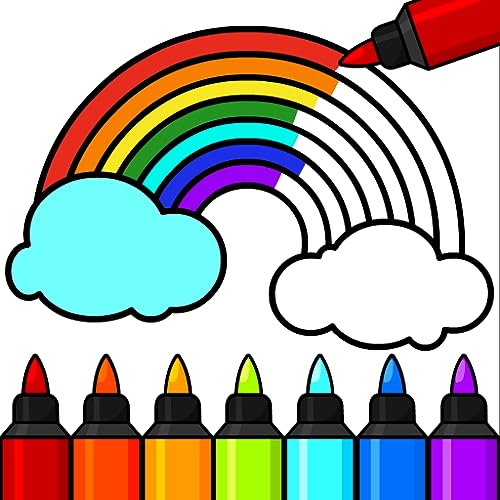 Juegos de Colorear para Niños: Bebé Libro de Dibujo y Pintar para Niños, Colorea por Números - Colores Dibujar y pintar