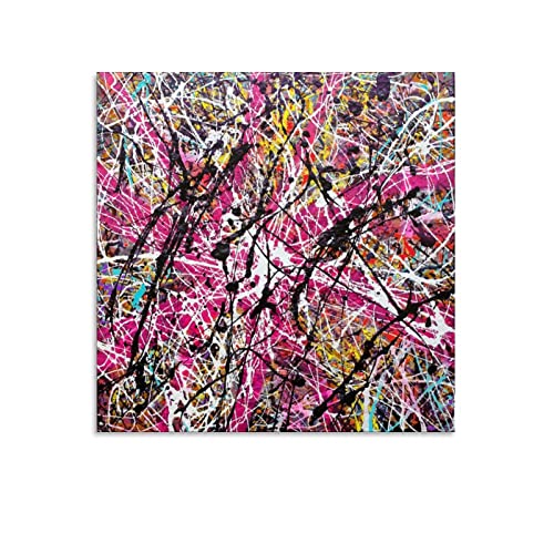 Jackson Pollock - Póster de pintor, lienzo para pintor, impresiones artísticas, decoración moderna para el hogar, 70 x 70 cm