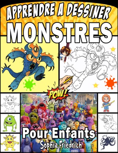 apprendre à dessiner des monstres enfant: Comment dessiner un livre de monstres pour que les enfants développent des compétences d'observation et d'art