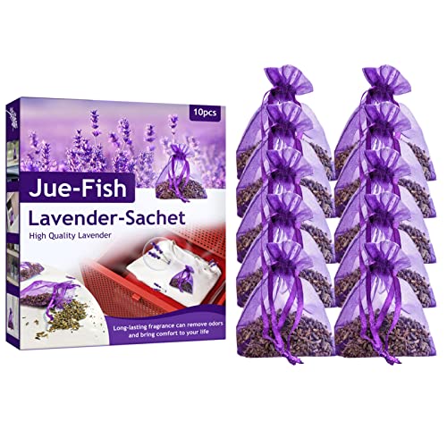 fanelod French Lavender Sachets, Lavender Sachet Bags, Sachets for Drawers and Closets, Bridal Shower Favors, Olilly Harvest 2019-12 Sachets of Lavender from French Provence