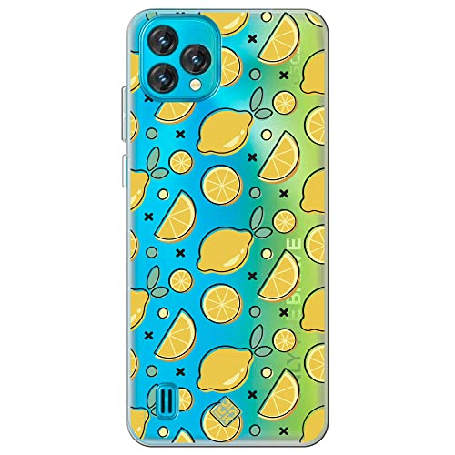 Movilshop Funda para [ Blackview Oscal C60 ] Dibujo Auténtico [ Limones ] de Silicona Flexible Transparente Carcasa Case Cover Gel para Smartphone.