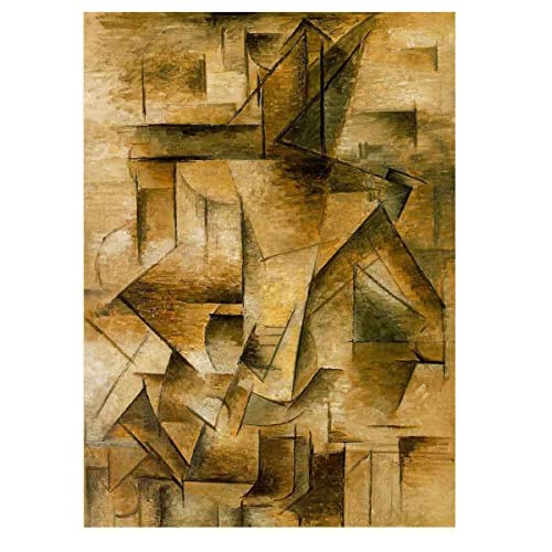 CJJYW Imprimir en Lienzo-Pablo Picasso Impresión Pintura póster Reproducción Decor de Pared Impresión Obras de Arte Pinturas《Guitarrista》(50x70cm,19.8x27.5in-Sin Marco)