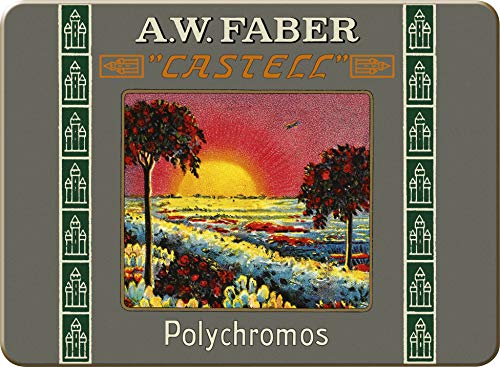 Faber-Castell Edición Limitada 111º Aniversario – Lata de 12 lápices cortos de Polychromos Artists'