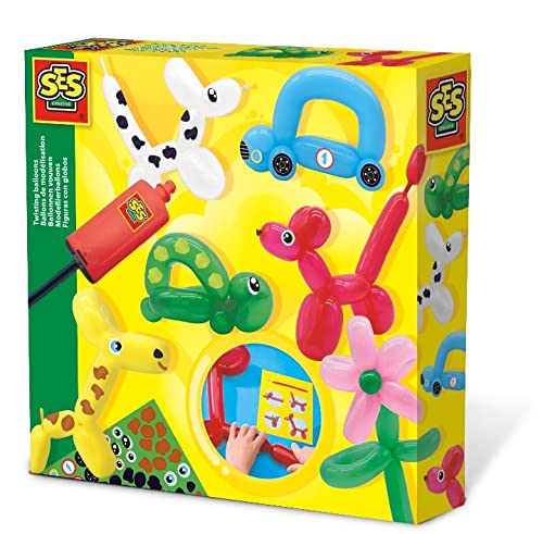 SES Creative-14017 Animales Figuras con Globos, Multicolor (14017)