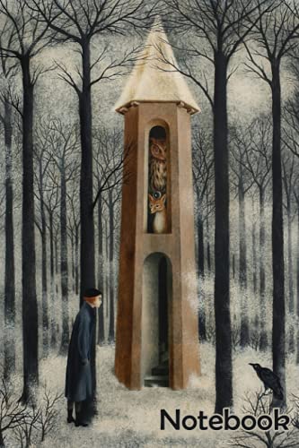 Tower In The Winter Forest School Of Life By Remedios Varo Notebook: - 110 Pages, In Lines, 6 x 9 Inches