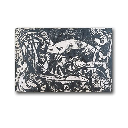 Póster de Jackson Pollock The Artist Abstracto, Expresionismo, Pintor, Cuadro de pintor, Póster de pared, Pintura en lienzo, Obras de arte, Estética, 60 x 90 cm