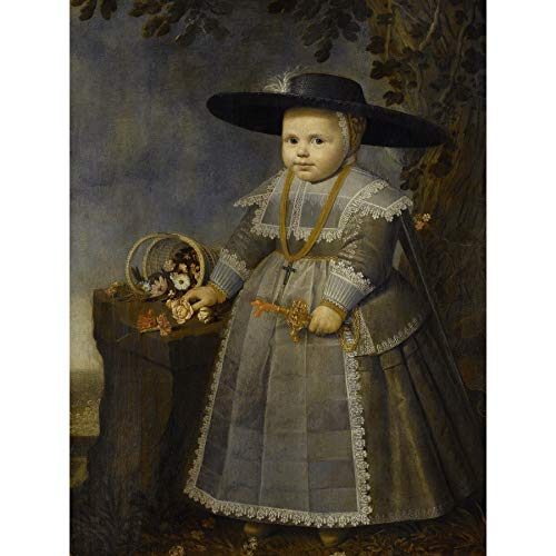 Van Der Vliet Portrait Of A Little Boy Painting Large XL Wall Art Canvas Print Retrato Peque�o Pintura pared