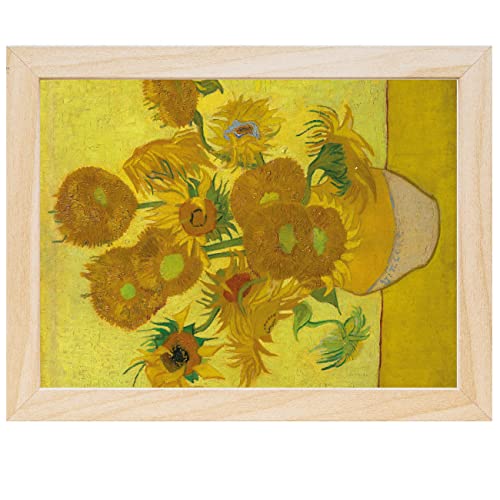 My Custom Style Diploma #Arte-I Girasoles, Van Gogh# en cuadro, Marco Madera 10x15