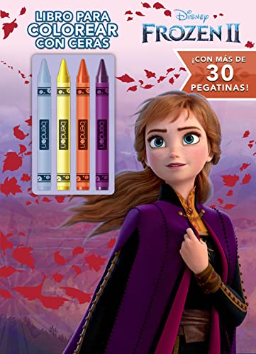 Frozen 2. Libro para colorear con ceras: Con pegatinas (Disney. Frozen 2)
