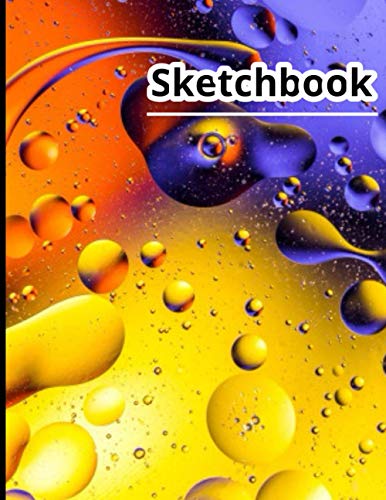 Sketch Book: Large Giclée Notebook for Sketching, Doodling, Drawing, Journaling and Paints Background Cover Sketchbook Blank Papering: 110 Pages, 8.5