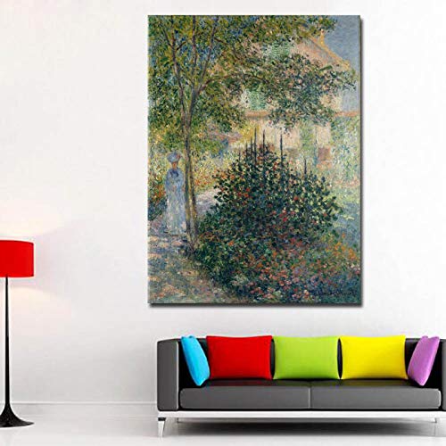 SDVIB Impression Sunrise Monet Reproducciones de pinturas famosas Impresión HD Monet Posters para la pared de la sala Monet Decorativo19.6 x 27.5