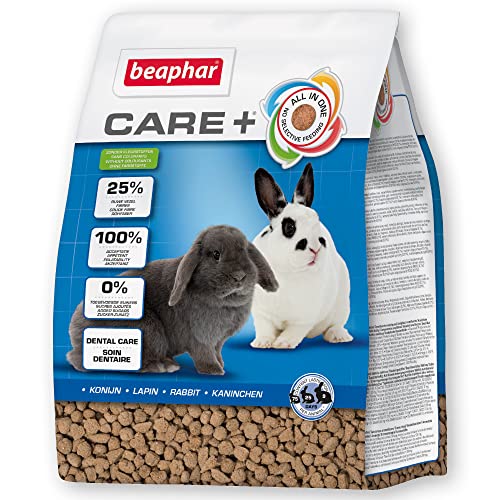 Beaphar - Care+ Conejo, Comida Completa para Conejos, Pienso Extrusionado, Sin Colorantes, 1.5 kg