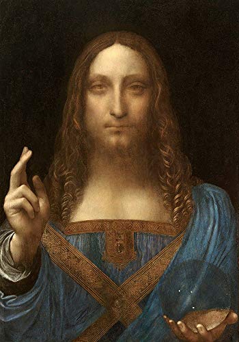 Posterazzi Póster de la colección Da Vinci Leonardo de Salvator Mundi (14 x 10)