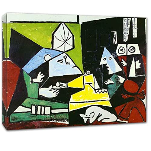 Ipinet Pablo Picasso Póster Pintura En Lienzo Decor De Obras De Arte Para Sala De Estar Dormitorios Pared Lienzos Decor《Las Meninas》(50x60cm-(19.7x23.6in),Sin Marco)