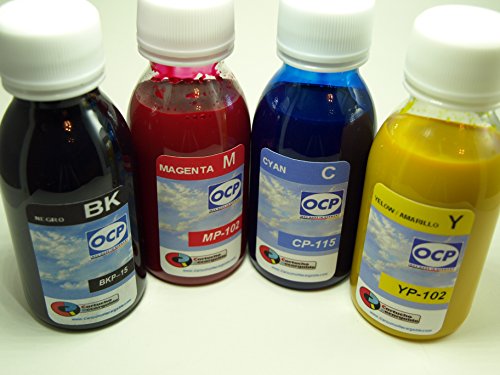 Tintas PIGMENTADAS para Epson 4 Colores para recargar Cartuchos y Sistemas CISS Serie:T061/ T78 / T79/ T071/ T128/ T129/ T130/ 16XL/ 27XL / 29XL de EPSN