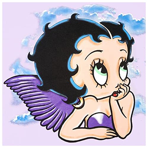 Pintura de bricolaje por números arte Kits Chica de dibujos animados Betty Boop(STY29) pintados a mano Dibujo lienzo Imágenes por números Decoración para el hogar Regalo 40x50cm