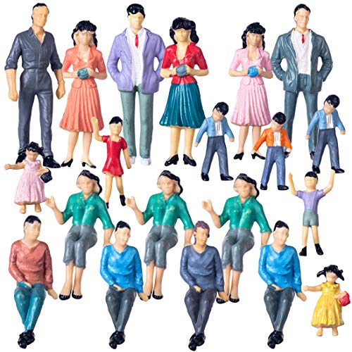 TRCS 20 figuras de personas en forma de ferrocarril (escala 1:25)