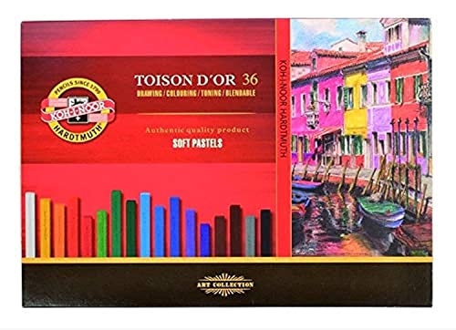 Koh-I-Noor TOISON D'OR 8585 - Tizas óleo pastel, multicolor, pack con 36 unidades