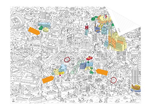 Desconocido OMY Diseño and Play de Barcelona Pocket Map - Mini Plano Omy Barcelona, Juguete Manualidades A Partir 4 Años