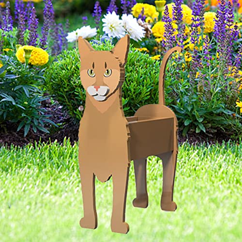 Macetero para Perros y Gatos, macetas con diseños Lindos, Maceta de Dibujos Animados con Forma de Animal, Gran Regalo para los Amantes de los Perros y los Gatos, decoración de jardín, Caja de almace