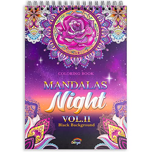Colorya Libros de Mandalas para Colorear para Adultos - A4 - Mandala Mystery Libro de Mandala para Adultos - Papel de Calidad, Impresión a una Cara - Espiralado - Pasatiempo Antiestrés para Adultos