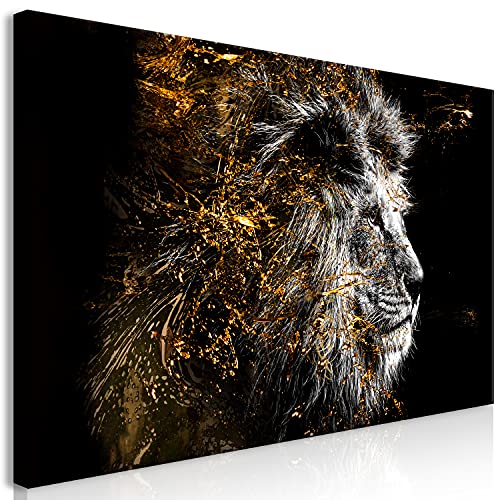 murando Cuadro Mega XXXL León 200x100 cm Cuadro en Lienzo en Tamano XXL Estampado Grande Gigante Imagen Para Montar por uno Mismo Decoración De Pared Impresión DIY Retrato Animal g-C-0351-ak-e