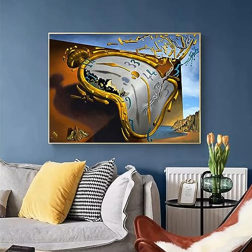 ROBAUN Póster PicturePoster HD Prints Pictures Salvador Dali Wall Memory Art Modern Nordic Home Decor 70x90cm sin marco