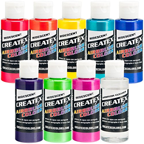iridiscente 8 Createx – Aerógrafo Pintura Colores Juego de 2 oz Botellas