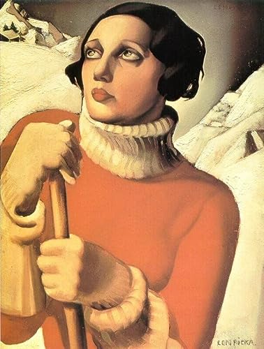 Lienzo calidad museo, poster o lamina para enmarcar, Santa Moritz, Tamara de Lempicka - 100 x 160 cm (XXL), POSTER PROFESIONAL